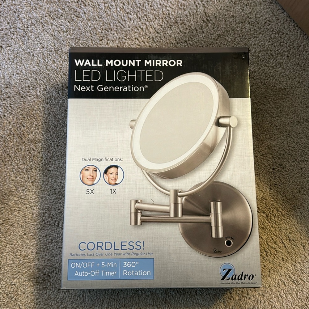Wall LED Lighted Mount Mirror